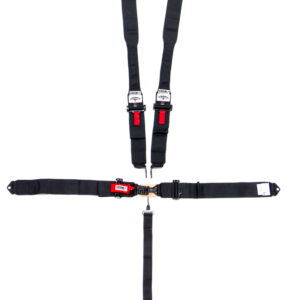 CROW SAFETY GEAR 5-Pt Harness Small Latch Blk Hans Bolt In Blk Har 11004B-DB