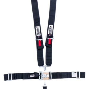 CROW SAFETY GEAR 5-Pt Harness Big Latch Blk Wrap Around Pull Dow 11074