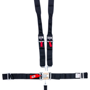CROW SAFETY GEAR 5-Pt Harness Big Latch Blk Hans Wrap Around Pul 11074DB