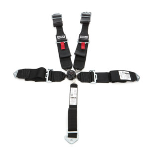 CROW SAFETY GEAR Seat Belts 5 Way Kam Blk Lock 52in Lap PD DB 11104DB