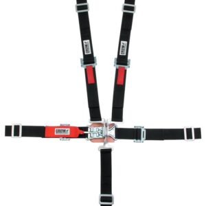 CROW SAFETY GEAR 5 Point L&L 2in Lap Belt Pull Down Black SFI16.2 11184