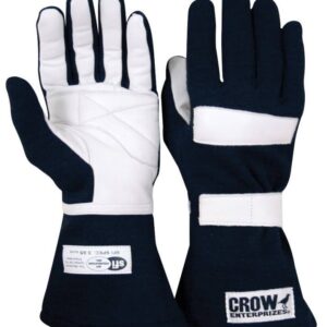 CROW SAFETY GEAR Junior Driving Gloves Black Medium SFI-3.3/5 11674