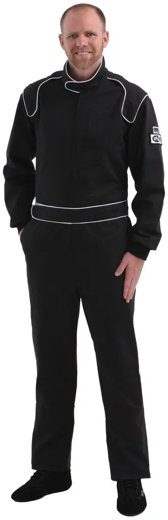 CROW SAFETY GEAR Proban Suit Medium BLACK SFI-3.2A/1 Style Legacy 23014