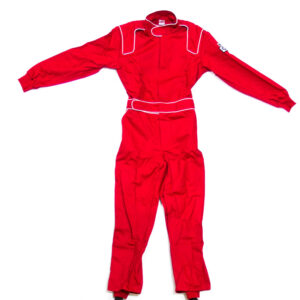 CROW SAFETY GEAR Driving Suit Junior Red Proban Small 1-Piece 24062