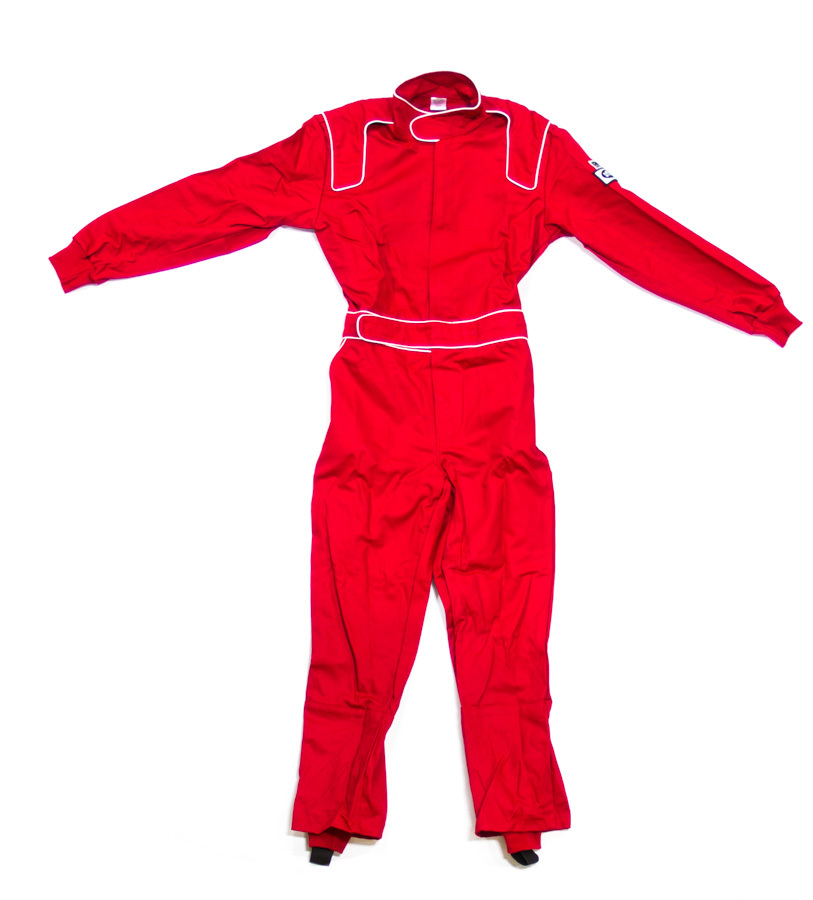 CROW SAFETY GEAR Driving Suit Junior Red Proban Small 1-Piece 24062