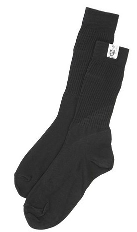 CROW SAFETY GEAR Black FR Blend SFI 3.3 Sock Small 6-7 29115B