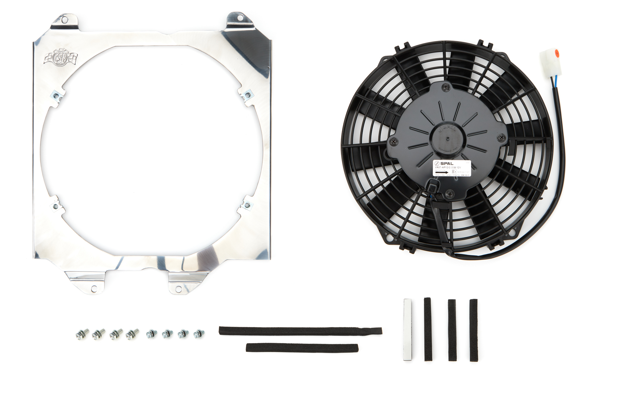CSF COOLING Fan Shroud/Fan 92-00 Civic Aluminum 2858F