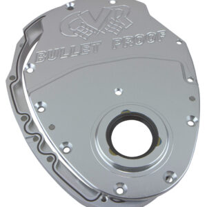 CVR PERFORMANCE SBC Billet Timing Cover 2-Piece - Clear Anodized TC2350CL
