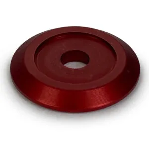 DIRT DEFENDER RACING PRODUCTS Body Washer Red Alum (50pk) Anodized 3010