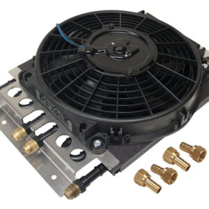 DERALE Dual Circuit Oil Cooler w/Fan 8an 4 & 4 Pass 15220