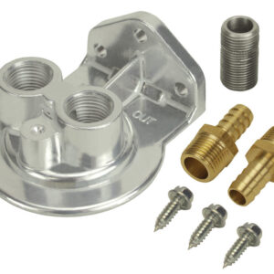 DERALE Single Mount Oil Filter Mount Ports Up 15708