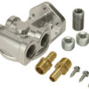 DERALE Single Mount Oil Filter Mount Side Ports 15709