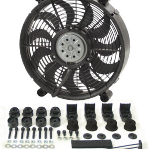 DERALE 12in High Output RAD Fan Single 16212
