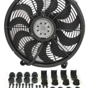 DERALE 17in High Output RAD Fan Single 16217