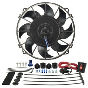 DERALE 8in Tornado Electric Fan Premium Kit 16508