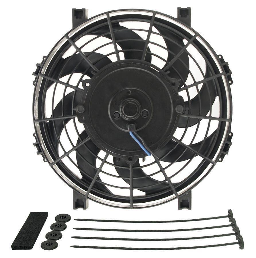 DERALE 9in Tornado Electric Fan w/Standard Mounting Kit 16619