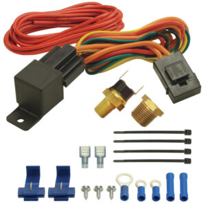 DERALE 180F Fan Switch Thremost Relay Kit 1/8in & 3/8 16720