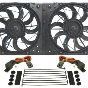 DERALE 10in Dual High Output RAD Fans Puller 16812