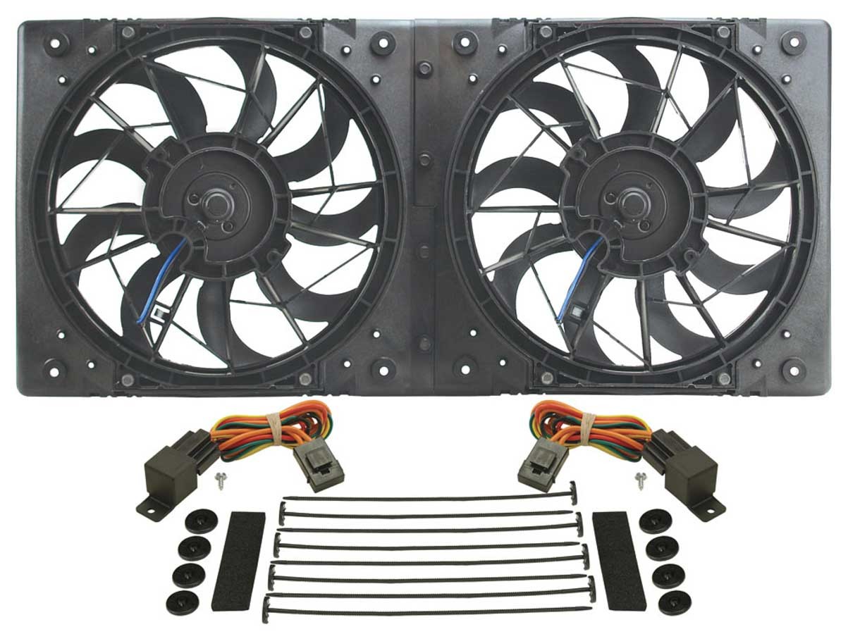 DERALE 10in Dual High Output RAD Fans Puller 16812