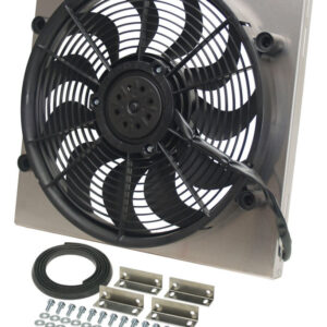 DERALE RAD Fan with Aluminum Shroud Assembly 16818
