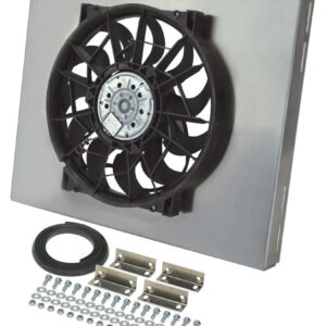 DERALE RAD Fan w/Alum Shroud Assembly 16820