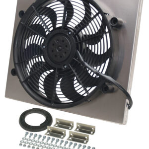 DERALE RAD Fan w/Alum Shroud Assembly 16821