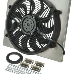DERALE RAD Fan w/Alum Shroud Assembly 16823
