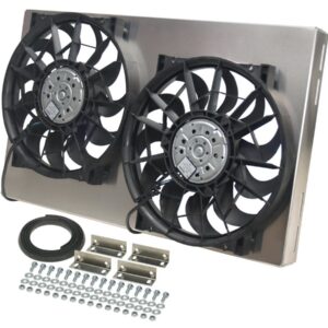 DERALE Dual RAD Fan w/Alum Shroud Assembly 16825