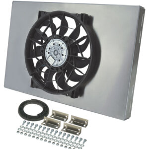 DERALE RAD Fan w/Alum Shroud Assembly 16827