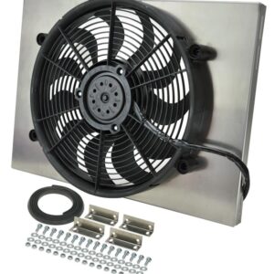 DERALE RAD Fan w/Alum Shroud Assembly 16828