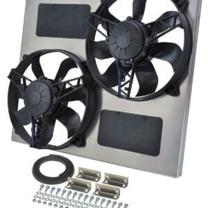 DERALE Dual RAD Fan w/Alum Shroud Assembly 16830