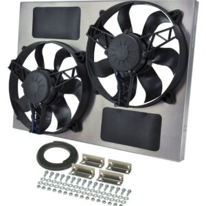 DERALE Dual RAD Fan w/Alum Shroud Assembly 16833