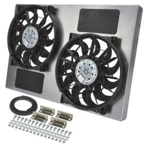 DERALE Dual RAD Fan w/Alum Shroud Assembly 16837