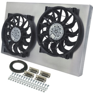 DERALE Dual RAD Fan w/Alum Shroud Assembly 16838