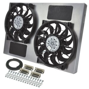 DERALE Dual RAD Fan w/Alum Shroud Assembly 16842