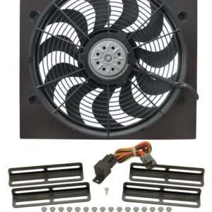 DERALE 17in High Output RAD Fan Single 2 Spd Puller 16919