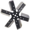 DERALE 13in Stainless Steel Fleex Fan (Black Hub) 17013