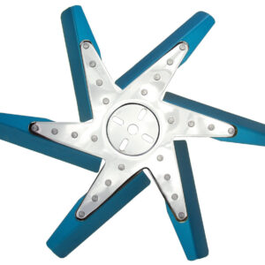 DERALE 17in Blue Anodized Fan 19517