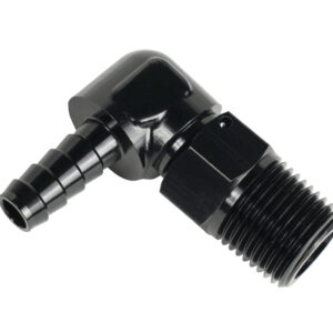 DERALE Fitting 90 Degree 7/8-14 to 1/2in Barb 59408