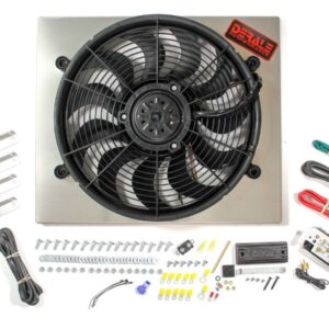 DERALE PWM Single RAD Fan/ Aluminum Shroud Assembly 66821