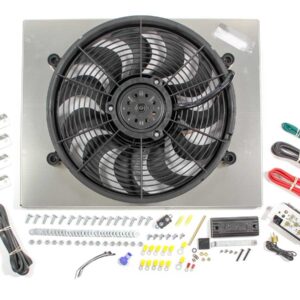 DERALE PWM Single RAD Fan/ Aluminum Shroud Assembly 66822