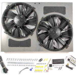 DERALE PWM Dual RAD Fan/ Aluminum Shroud Assembly 66842