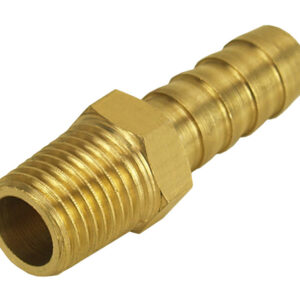 DERALE Straight Hose Barb Fitti ng 1/4 NPT M x 3/8 Barb 98100