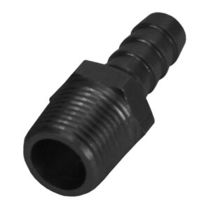 DERALE Straight Hose Barb Fitti ng 3/8 NPT M x 3/8 Barb 98101