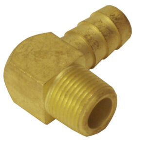 DERALE 1/2in NPT M x 1/2in Bar b 90 Degree Hose Fitting 98244