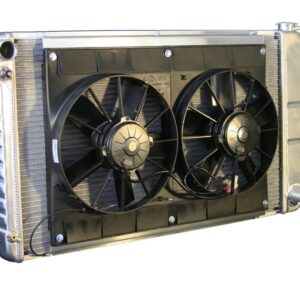 DEWITTS RADIATOR Radiator w/Fans Chevelle 68-72 Manual Trans Raw 32-4139003M