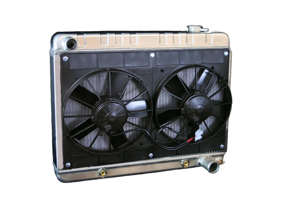 DEWITTS RADIATOR Radiator w/Fans Nova 62-67 Auto Trans Raw 32-4139010A