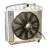 DEWITTS RADIATOR Radiator w/Fans 55-57 Chevy Auto Trans Raw 32-4139013A