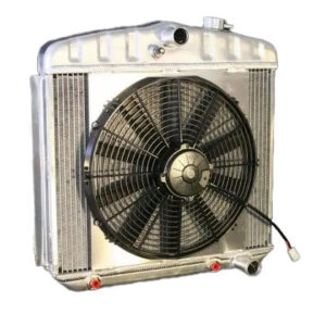 DEWITTS RADIATOR Radiator w/Fans 55-57 Chevy Auto Trans Raw 32-4139013A