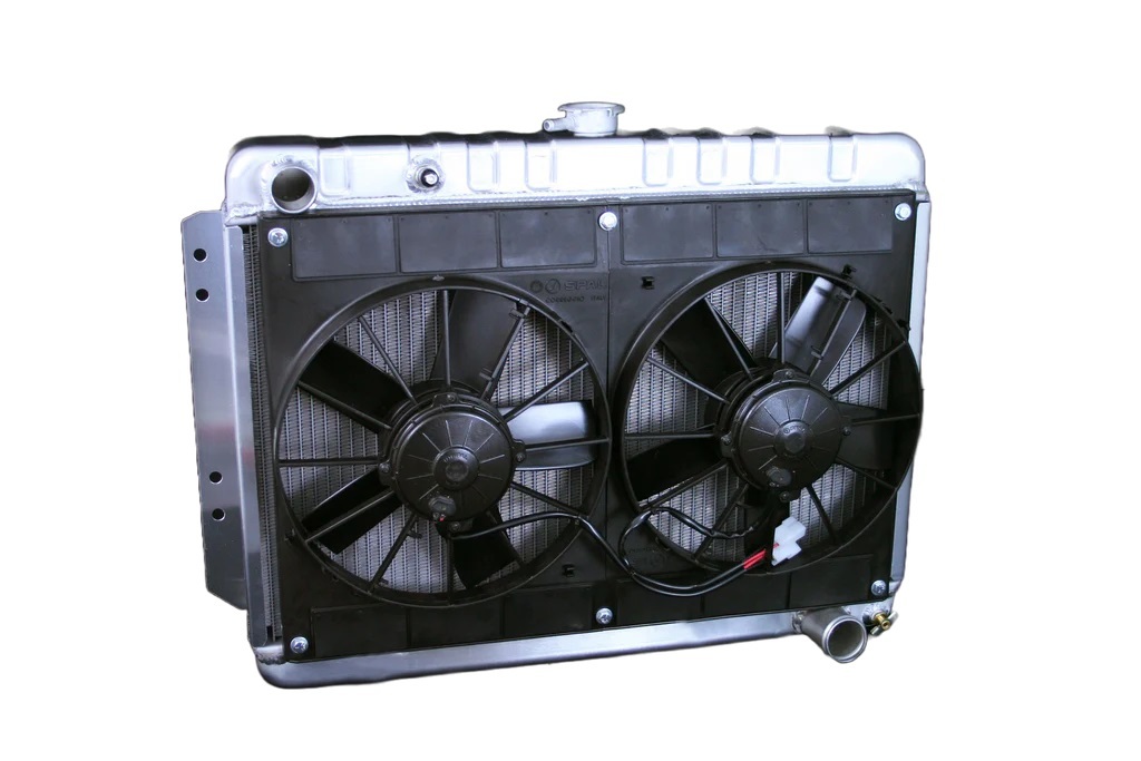DEWITTS RADIATOR Radiator w/Fans Impala 65-70 Auto Trans Raw 32-4139016A